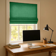 100% Blackout Custom Roman Shades- Cordless Safety Design