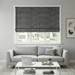 100% Blackout Roman Blinds Custom - Zero Light Penetration