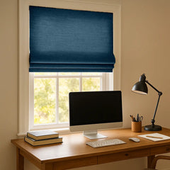 100% Blackout Custom Roman Shades- Cordless Safety Design