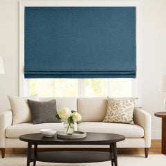 Custom 100% Blackout Textured Roman Shades