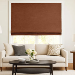Custom 100% Blackout Textured Roman Shades