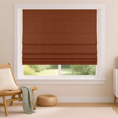 Custom 100% Blackout Roman Curtains - Sleep Enhancement