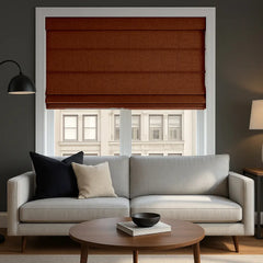 100% Blackout Roman Blinds Custom - Zero Light Penetration