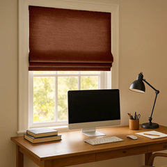 100% Blackout Custom Roman Shades- Cordless Safety Design