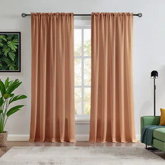 Custom NanoBamboo Linen 100%  Blocakout Shades