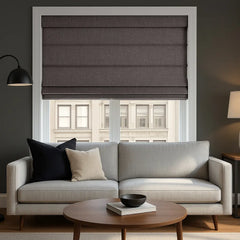 100% Blackout Roman Blinds Custom - Zero Light Penetration