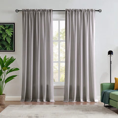 Custom NanoBamboo Linen 100%  Blocakout Shades