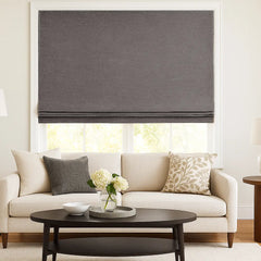 Custom 100% Blackout Textured Roman Shades
