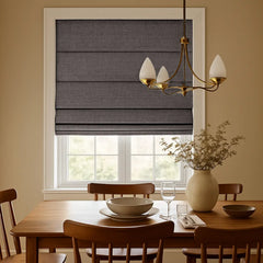 100% Blackout Custom Roman Shades- Complete Light Blocking
