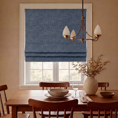 100% Blackout Custom Roman Shades- Complete Light Blocking