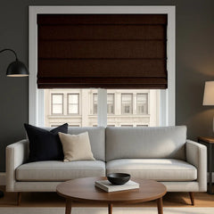 100% Blackout Roman Blinds Custom - Zero Light Penetration