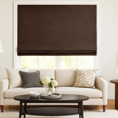 Custom 100% Blackout Textured Roman Shades