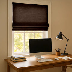 100% Blackout Custom Roman Shades- Cordless Safety Design