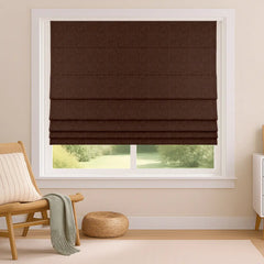 Custom 100% Blackout Roman Curtains - Sleep Enhancement