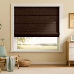 Custom 100% Blackout Cordless Roman Shades