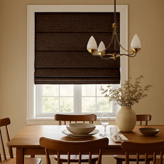 100% Blackout Custom Roman Shades- Complete Light Blocking