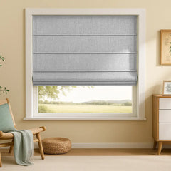 Custom 100% Blackout Cordless Roman Shades