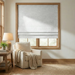 Custom 100% Blackout Textured Roman Shades