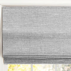 Custom 100% Blackout Textured Roman Shades