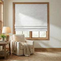 Custom 100% Blackout Textured Roman Shades