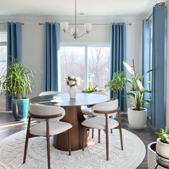 Linen Look 100% Blackout Curtains