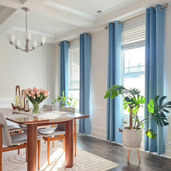 Linen Look 100% Blackout Curtains