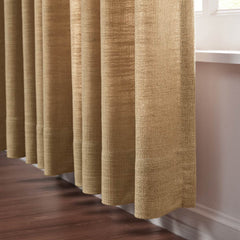 Custom Linen-Blend Blackout Grommet Curtains | 25 Colors & Thermal Lining
